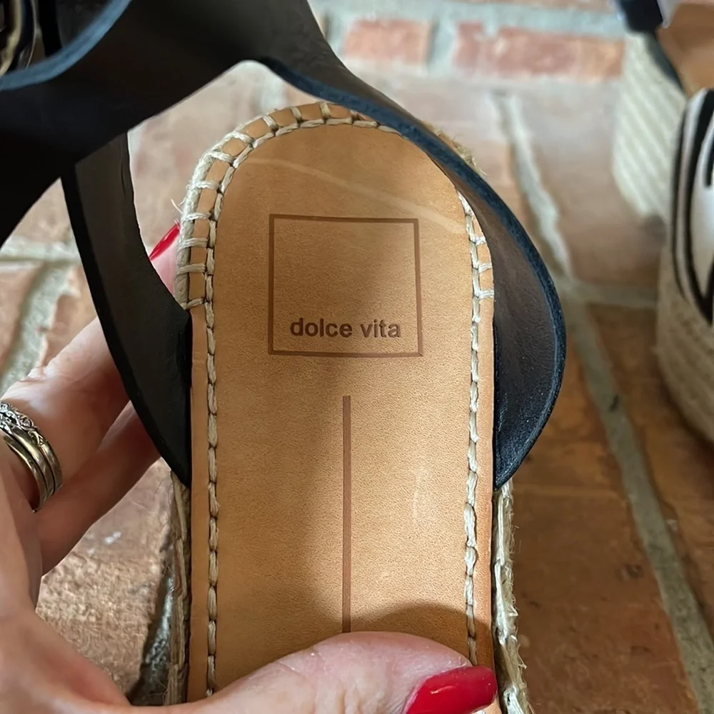 NEW Dolce Vita Lesley Zebra Striped Platform Sandals